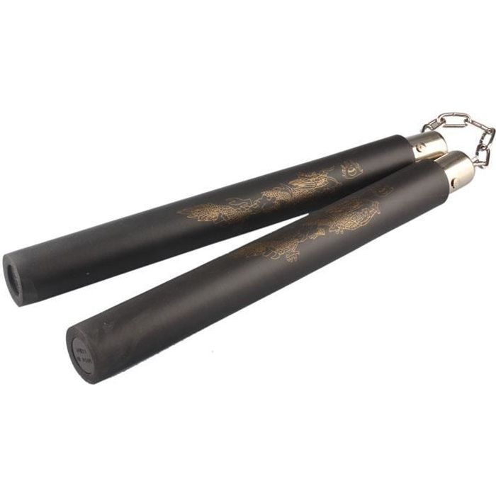 Nouveaux Arts Martiaux Mousse Nunchucks Karaté Nunchakus Dragon Vue t13485