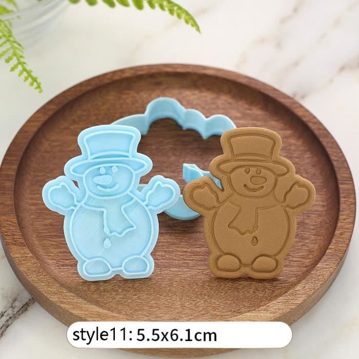 Moule à gateaux,Emporte pièce de noël découpeurs Fondant gâteau moule Biscuit Sugarcraft gâteau décoration outils - Type 11 #B
