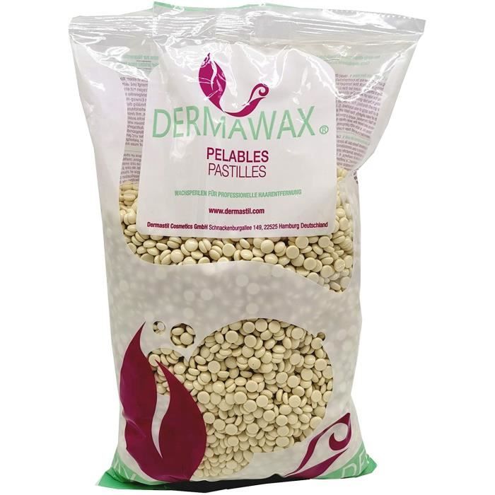 Épilation à la cire Perles de cire blanc nacré Vanille Premium de 1 kg sans bandes de cire pour l'épilation, cire pour l 357416