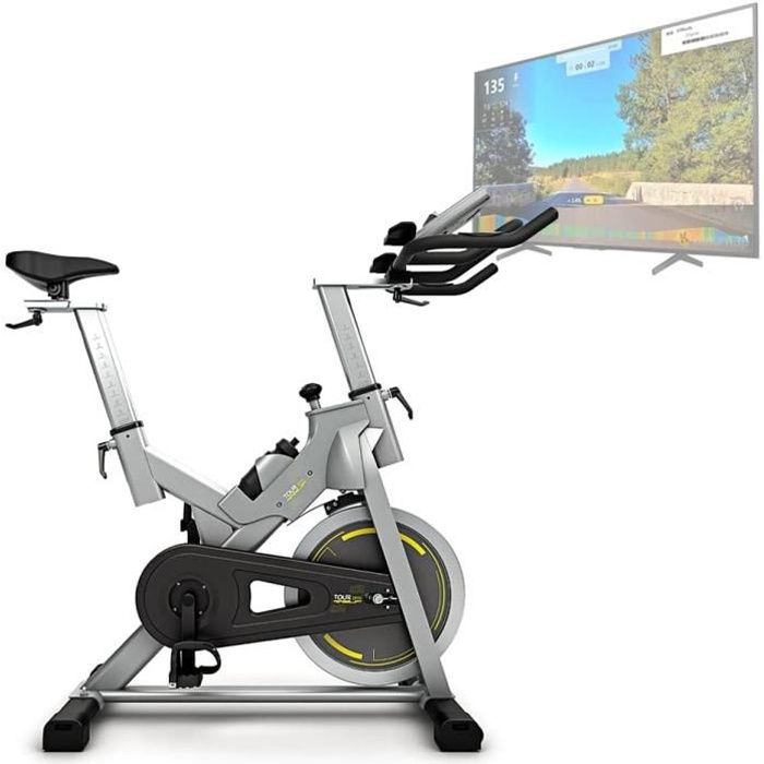 Bluefin Fitness Vélo Tour SP Équipement de Sport à la Maison - Vélo d'Entraînement - Kinomap - Stream Vidéo - Coaching Vidéo - Bluet
