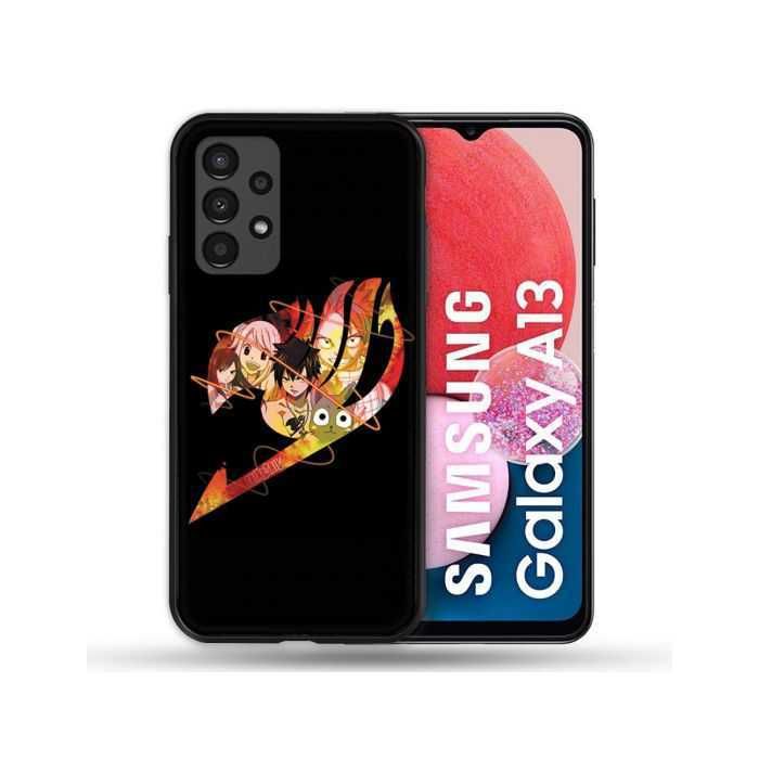 Coque Pour Samsung Galaxy A13 4G Manga Fairy Tail Logo Noir taille unique