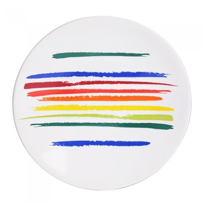 Assiette à dessert Ruban 21 cm Little Marcel (Lot de 6) NEURE Multicolore