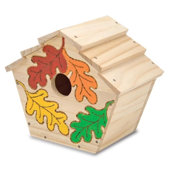 MELISSA & DOUG Bâtissez Votre Propre Cabane À Oiseaux En Bois