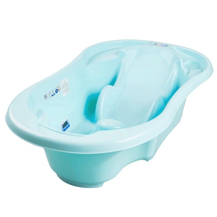 Baignoire bébé avec réducteur intégré Bleu / sans option