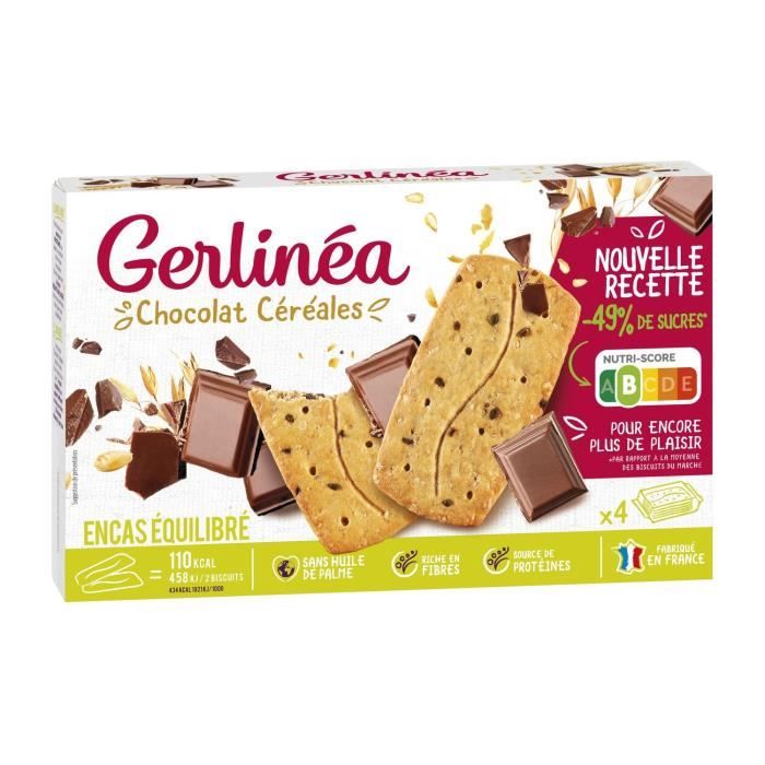 GERLINEA Biscuits Chocolat Céréales - 200 g