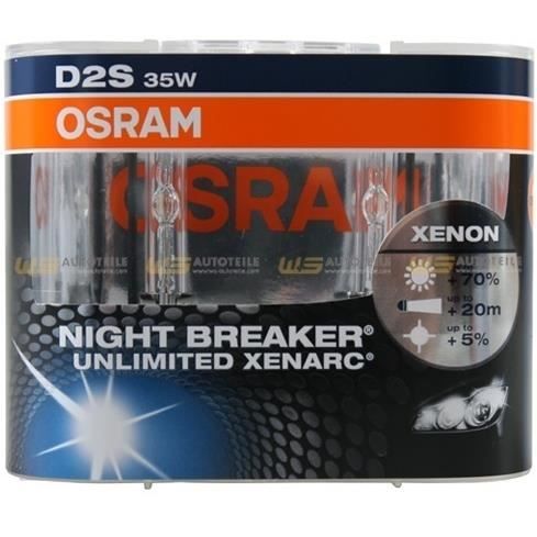 KIT DE 2 AMPOULE XENON D2S OSRAM NIGHTBREAKER +70%