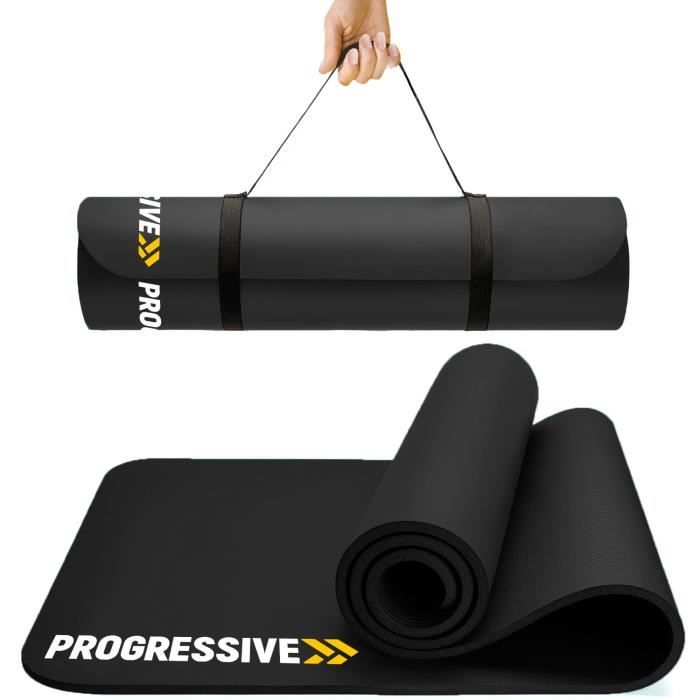 PROGRESSVIE Tapis de sol Tapis de sport Tapis de gymnastique Tapis de yoga en Mousse 183 cm x 60 cm x 1.2 cm