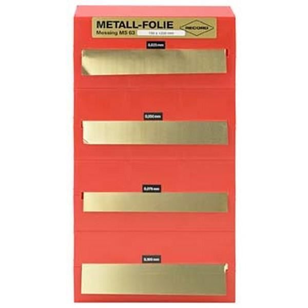 Jeu de feuilles métalliques, laiton, Dimensions : 150 x 1200 mm