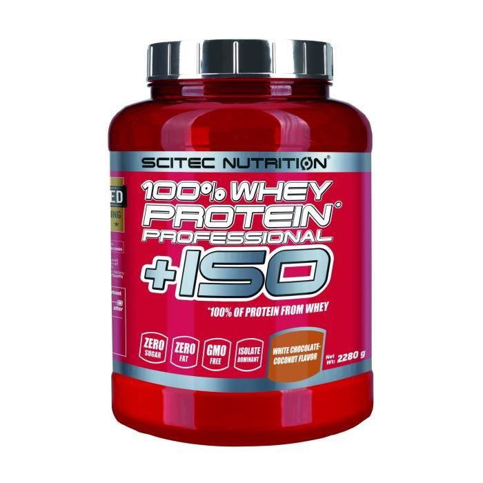 100% Whey Proteine Professional +ISO 2280g CHOCO BLANC COCO Scitec