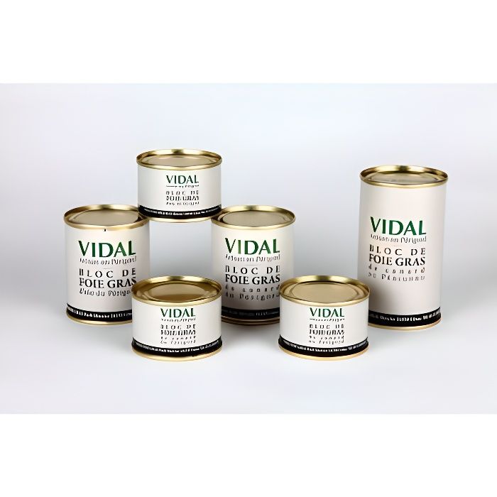 Bloc de foie gras du Périgord 130 gr Vidal