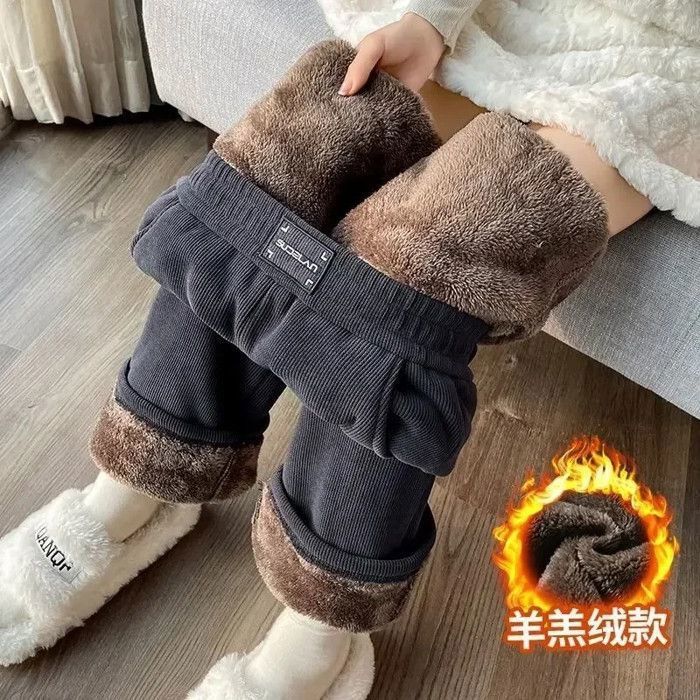Pantalon Douillet Femme En Polaire Avec Pieds Intégrés - Ultra Chaud Et Confortable Pour L'Hiver