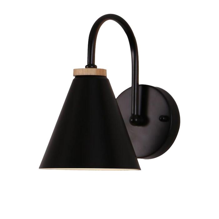 WOTTES 1pcs Applique Murale Moderne Industrielle Luminaire E27 en Métal Réglable Interieur Noir pour Cuisine