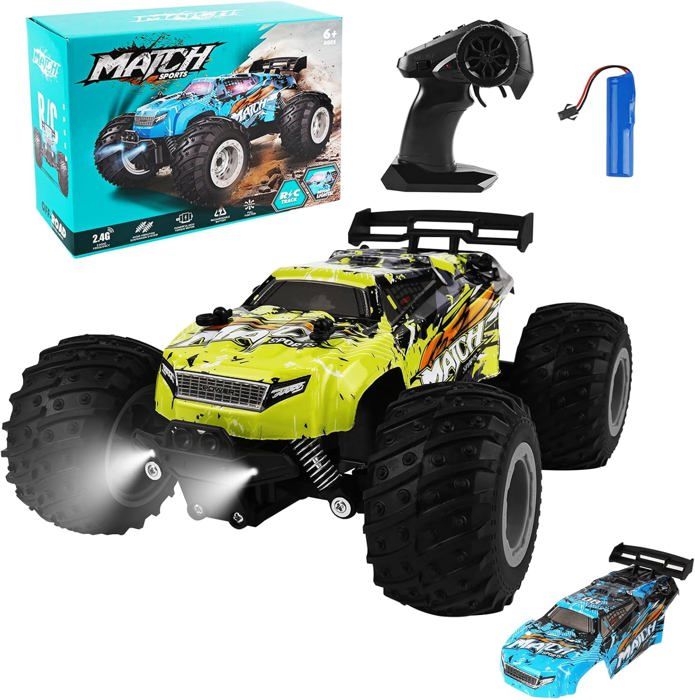 RC Voiture Télécommandée 2.4Ghz 4WD 01:18 Haute Vitesse Radiocommande