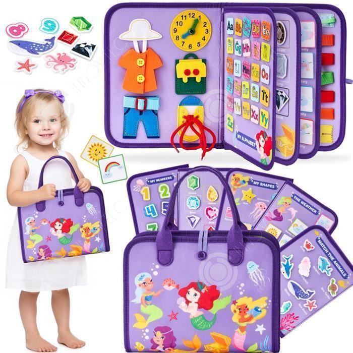 Busy Board Pour Enfants, Jouet Éducatif Montessori Pour Enfants, Pour Apprendre Motricité Fine