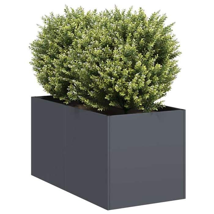 Vidaxl Jardinière anthracite 40x80x40 cm acier laminé à froid 860733