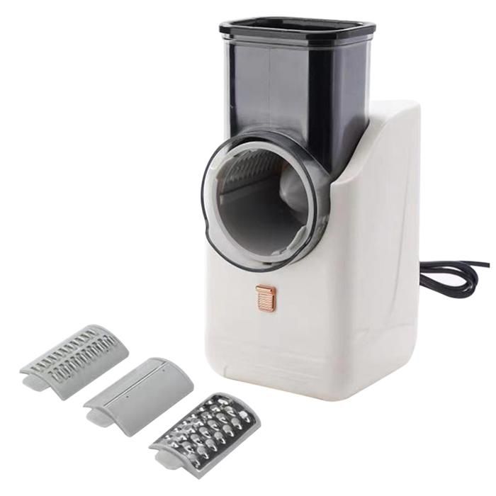 Râpe à Fromage Électrique Polyvalente Machine à Salade Électrique Détachable pour la Cuisine Domestique Trancheuse de Légumes pour