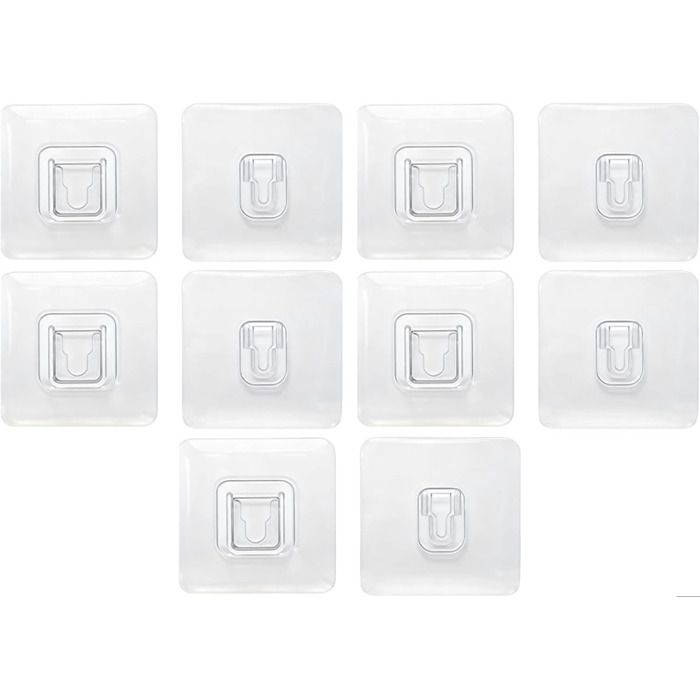 Lot de 8 supports de stores plissés en forme de L, sans perçage, blancs, pour stores jour/nuit