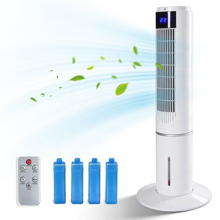 Homefire Ventilateur tour blanc avec télécommande refroidissement rapide - Hom