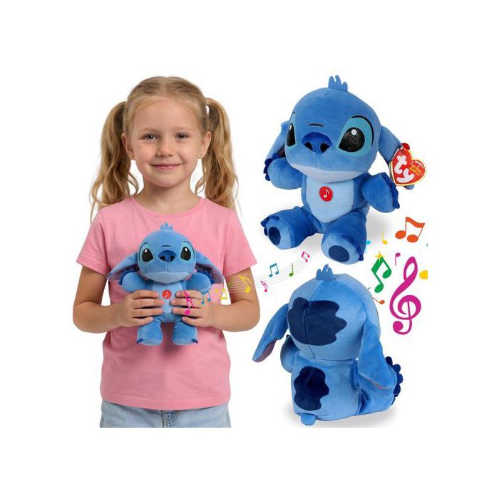 TY DISNEY Lilo et Stitch Mascotte en peluche avec son BEANIE BABIES jouet sensoriel tout doux 20 cm