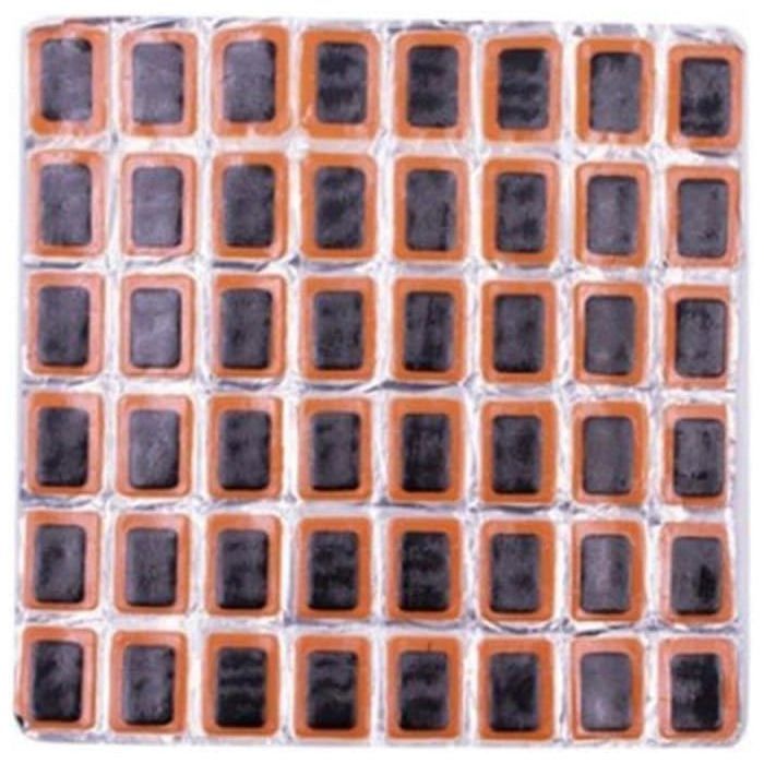 Lot de 48 rustines de réparation de pneus de moto rondes et carrées en caoutchouc pour chambre à air de vélo voiture radeau