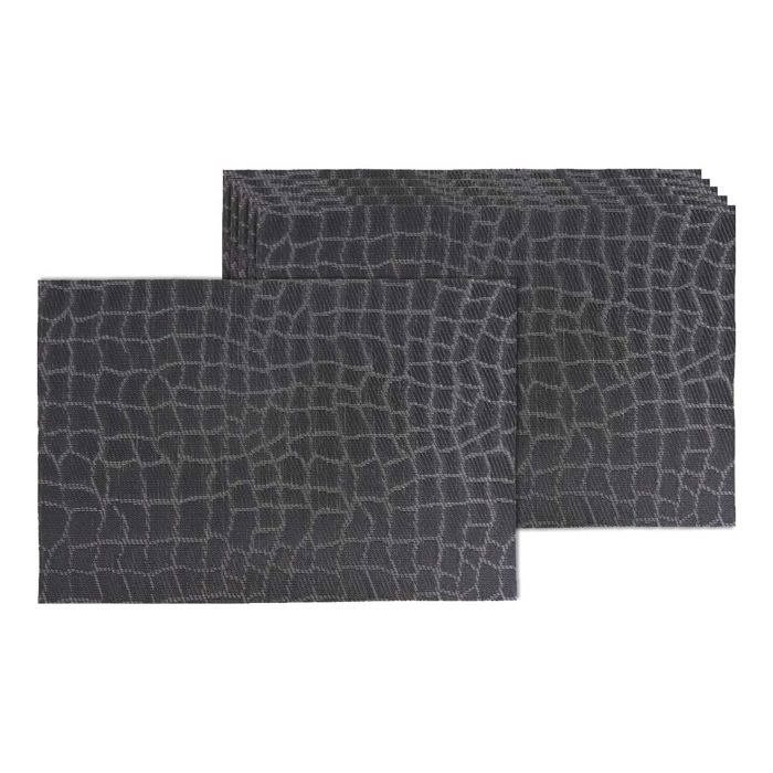 Lot De 6 Sets De Table En Vinyle En Forme De Feuille Pour Table De Salle A Manger Set De Table En Plastique Metallique Facile A Nettoyer Dore 45 X 35 Cm 92404903