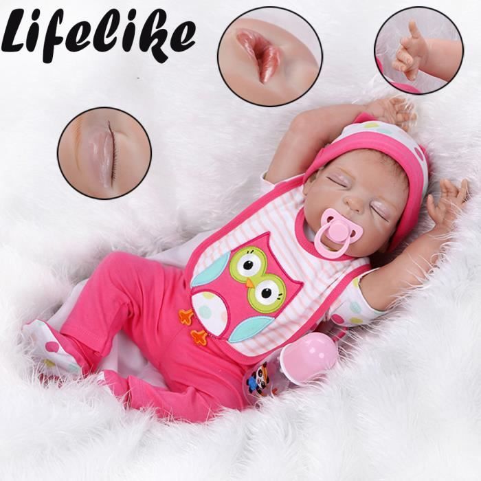 Poupee Realiste Reborn 55cm Reborn Baby Doll Realiste En Vinyle Souple En Silicone Poupee 955 Achat Vente Poupee Cdiscount