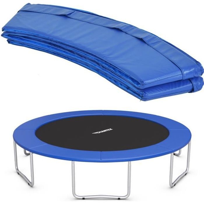 COSTWAYTrampoline de Jardin avec Filet de S/écurit/é,Echelle Coussin de Ressort de Trampoline Rond pour Enfants//Adultes