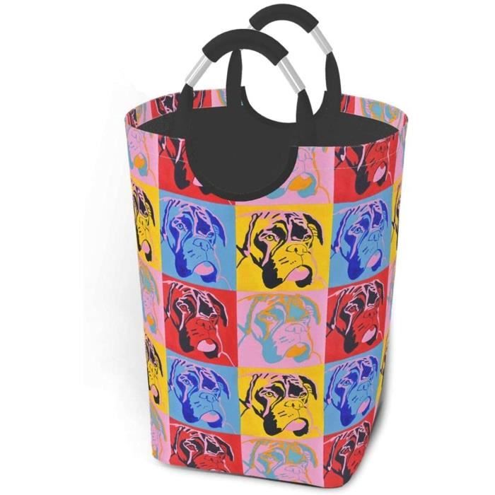 Panier De Rangement Pliable Dooxi En Toile 40x50cm - Bac à Linge Ou à Jouets Avec Poignées - Organiseur Pour Maison