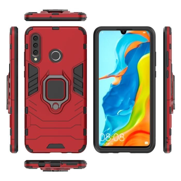 coque huawei p30 lite etui de telephone portable protecteur d ecran compatible avec le support de voiture magneti cdiscount telephonie