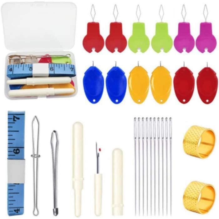 Cutex Lot De 12 Fils De Surjeteuse Et Enfile-aiguille Pour Surjeteuse