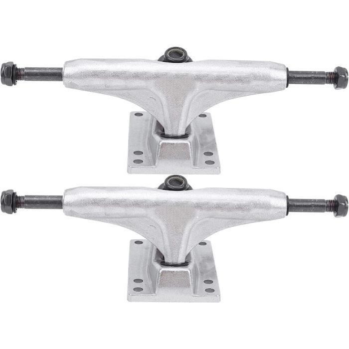 VGEBY Support Planche à Roulettes 2 Pièces - Fixation Alliage Aluminium 4-8 Pouces Blanc
