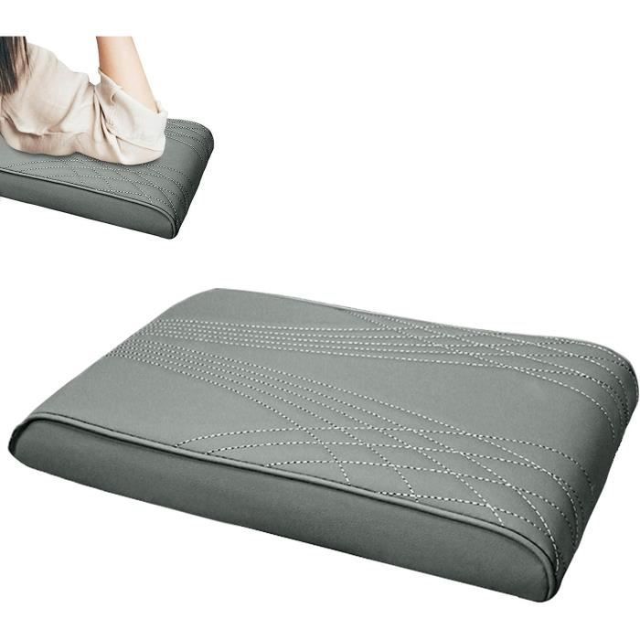 Accoudoir Central Pour Voiture En Simili Cuir Avec Mémoire De Forme - Noir - 31x16x5.5 Cm - Pour Compactes Et Berlines