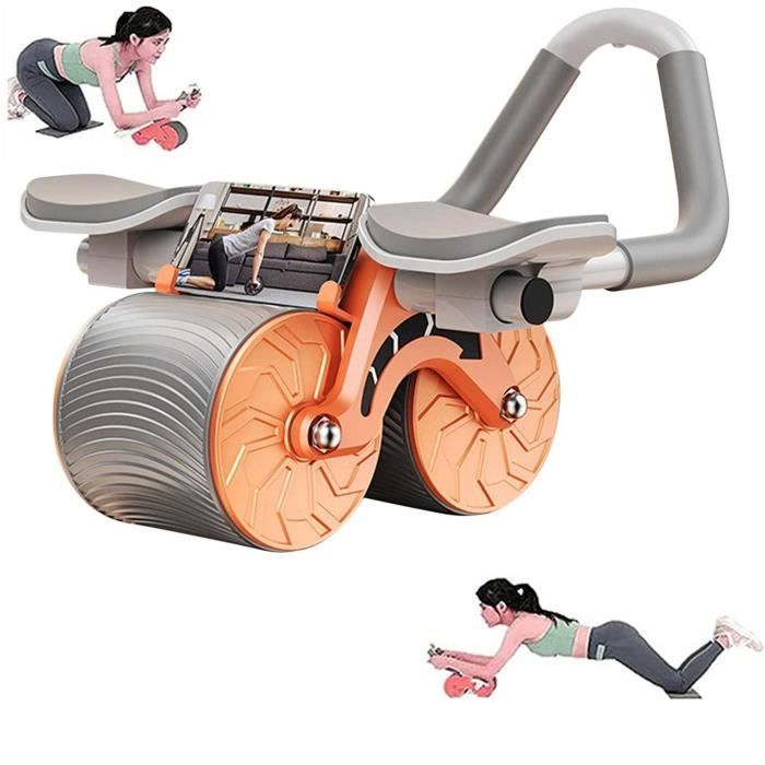 Équipement d'entraînement à rouleaux AB | Roue abdominale à rebond automatique | Plank AB Roller Wheel pour Core Trainer