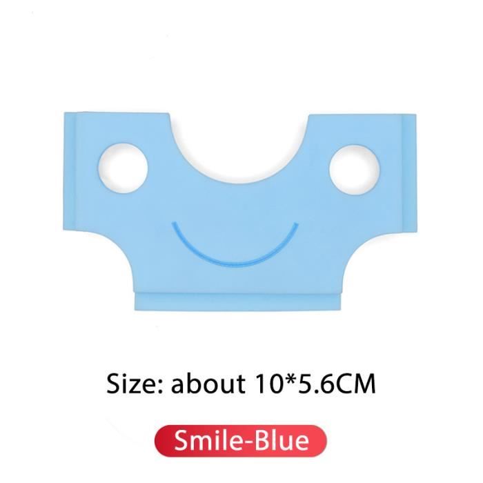 Sourire-Bleu - Porte-cartes multifonction pour voiture, Clip de
