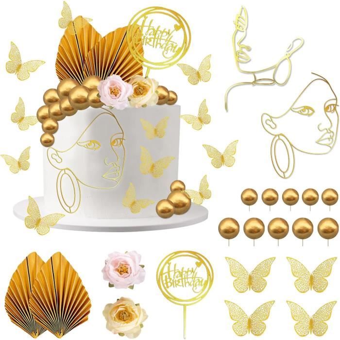 FIGURINE DECOR DE GATEAU,14--Décoration De Gâteau En Acrylique à Talons