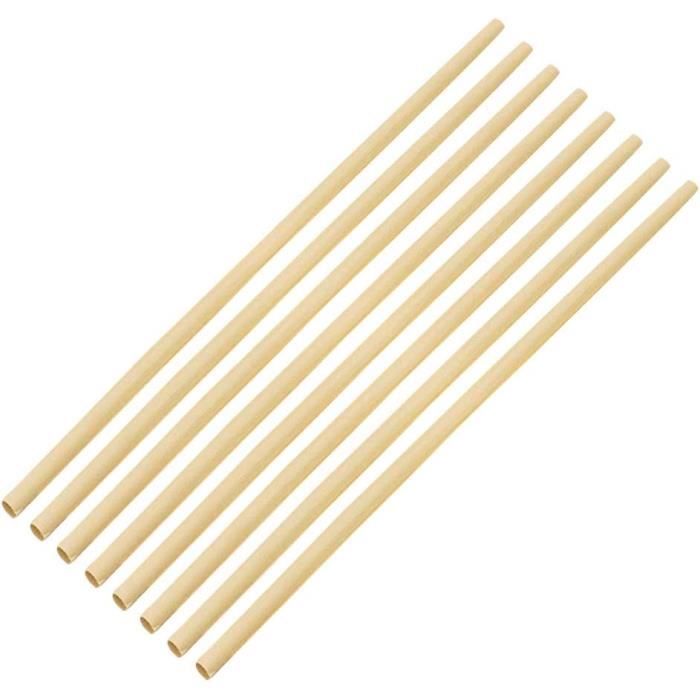 SustainaBuddies Lot De 250 Pailles Jetables En Papier De Taille Moyenne De 20 Cm | 6 Mm De Diamètre | Écologiques | éthiques, Biodégradables Et Compostables | Ne Se Détrempent Pas