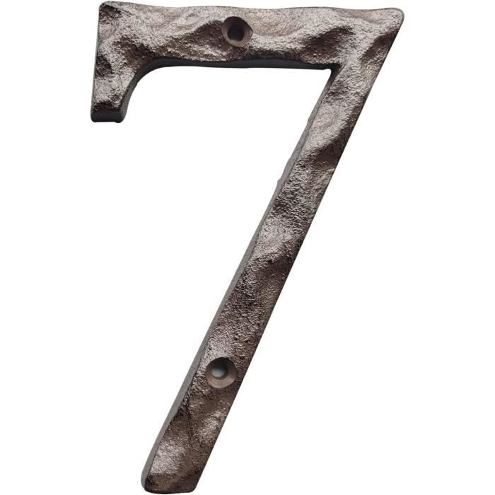 Chiffre Maison Fonte RELIABILT Numéro 5 - 6 Pouces - Finition Noire - Neuf