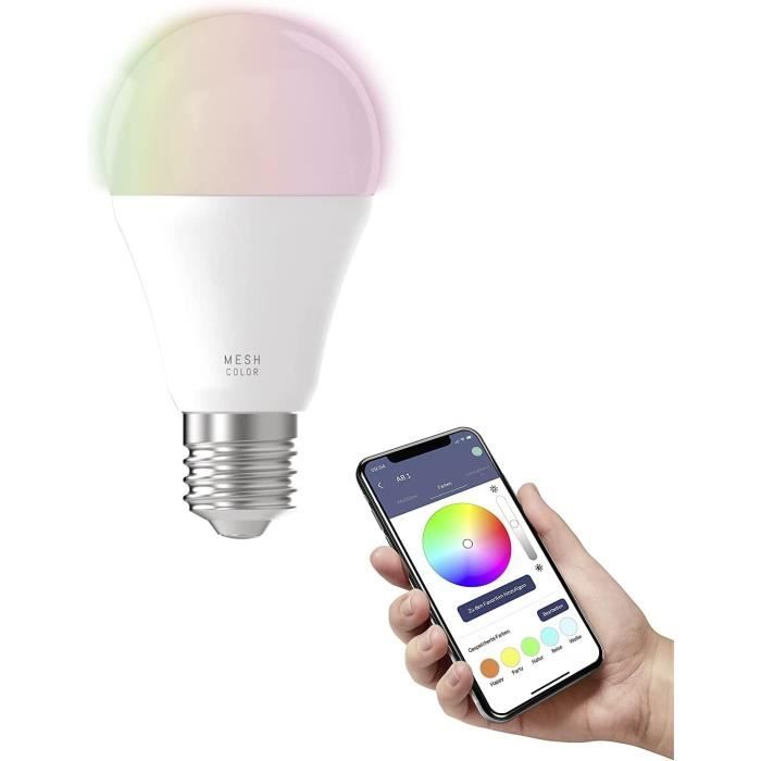 Ampoule connectée LED dimmable commande vocale par Appli compatible Alexa  Google Home E14 5,5W blanc