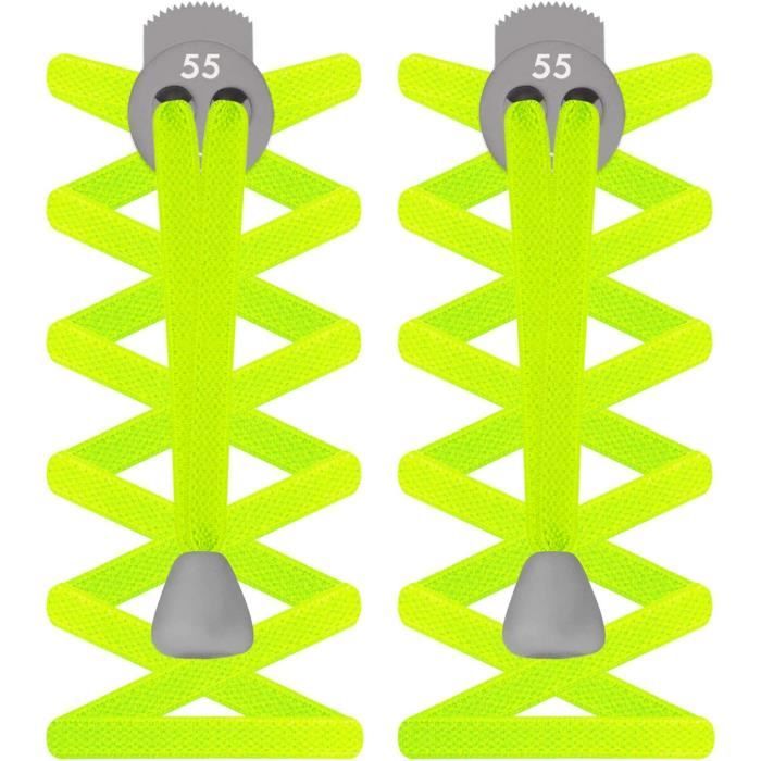 Feibmir 6 Paires de Lacets Élastiques Sans Nouage Avec Capuchon en Métal pour Baskets, Lacets Universels pour Enfants et Adultes, Système No Tie pour Chaussures de Course, Chaussures de Sport