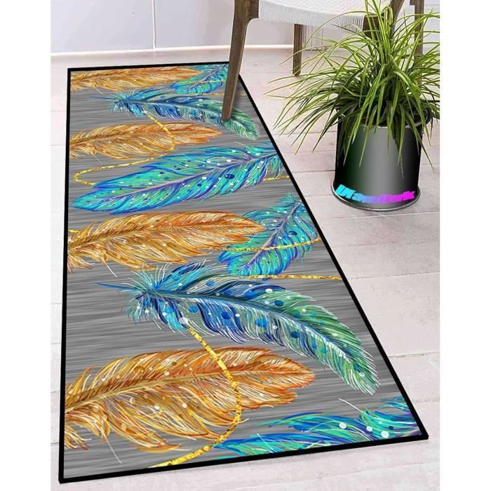 Tapis De Couloir Lavable 40x60 Cm - Antidérapant, Polyester, Pour Cuisine, Entrée, Salon, Chambre, épaisseur 6 Mm
