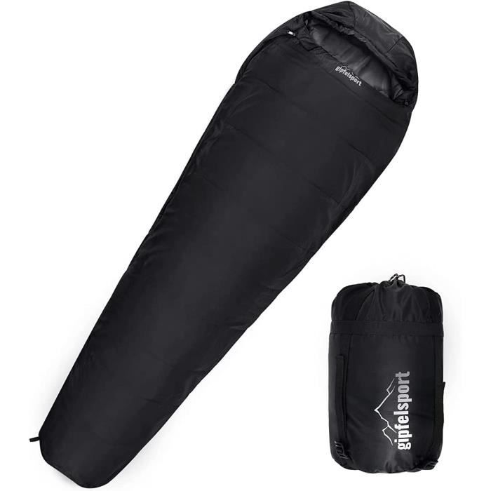 Sac De Couchage Momie Gipfelsport - 4 Saisons - Compact Et Chaud - Pour Camping Et Festivals