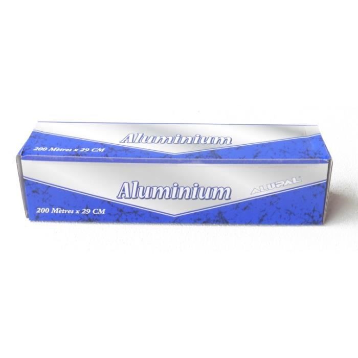 Film aluminium alimentaire Largeur 44cm x 200m