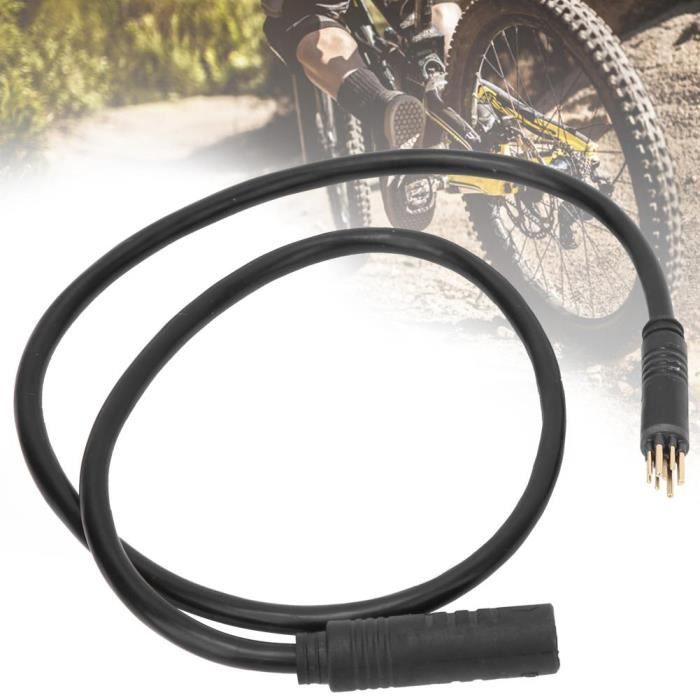 Câble d'extension de moteur de roue à 9 broches pour accessoire de vélo électrique femelle à mâle à fil électrique (1,5 * 600 mm)