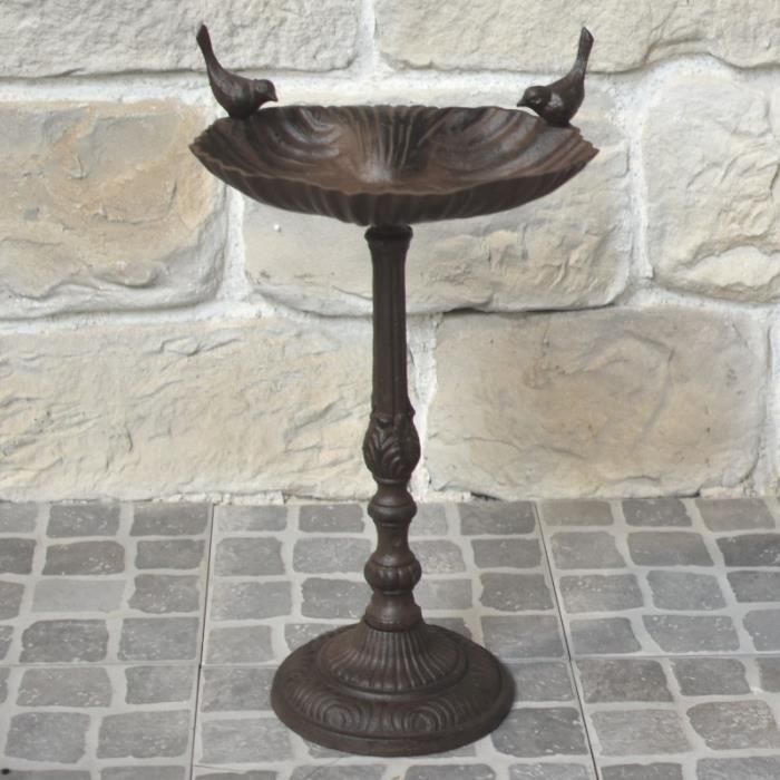 Bain Oiseaux Fonte Marron 53 Cm 11079 Bis Bain Achat Vente