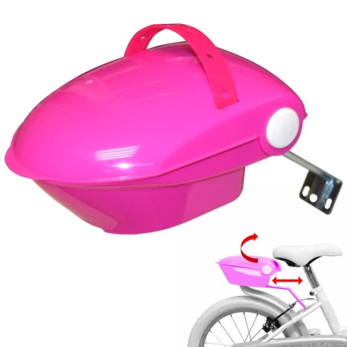 TOP CASE VELO ENFANT FILLE ROSE COFFRE UNIVERSEL PORTE POUPEE BEBE POUPON  DOUDOU - Cdiscount Sport