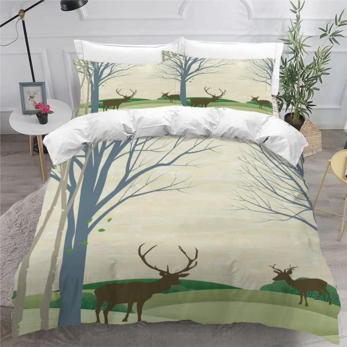 Housse de Couette Fermeture Eclair 220x240cm Ultra Doux Housse de