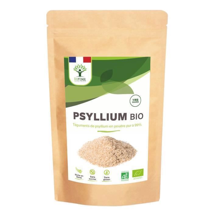 Psyllium Blond Bio Bioptimal Complément Alimentaire Teguments de