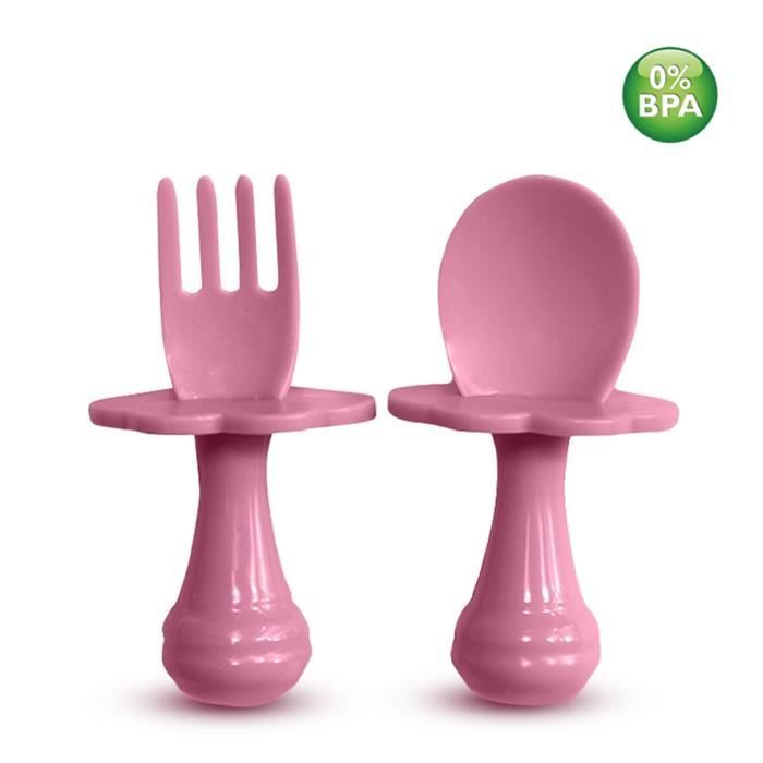 Cuill/ère et Fourchette pour b/éb/é,Multicolores sa Cuill/ère b/éb/é Fourchette b/éb/é Ensemble de couverts pour encourager votre b/éb/é /à manger de mani/ère ind/épendante