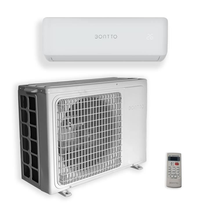 Climatiseur Mono Split Reversible K9 De Bontto Avec 9000 Btu Wifi Ready 2 6kw R32 A Jusqu A 32m Cdiscount Bricolage
