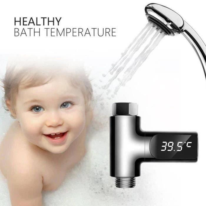 Thermomètre D'eau De Douche Avec Capteur Sensible Et Affichage
